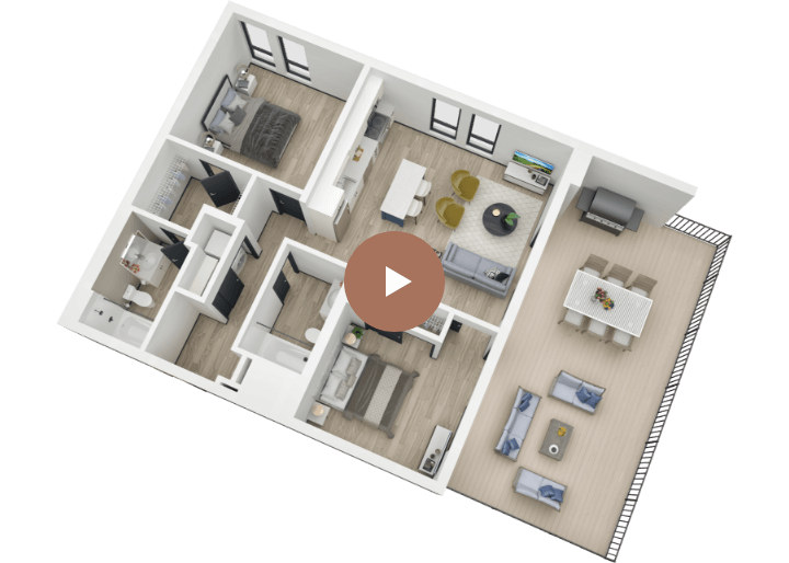 the penthouse floor plan